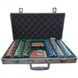 Professional Poker Chip Set in Metal Case